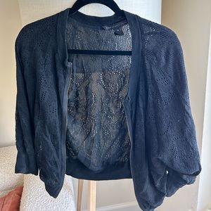 Marc by Marc Jacobs black sheer jacket